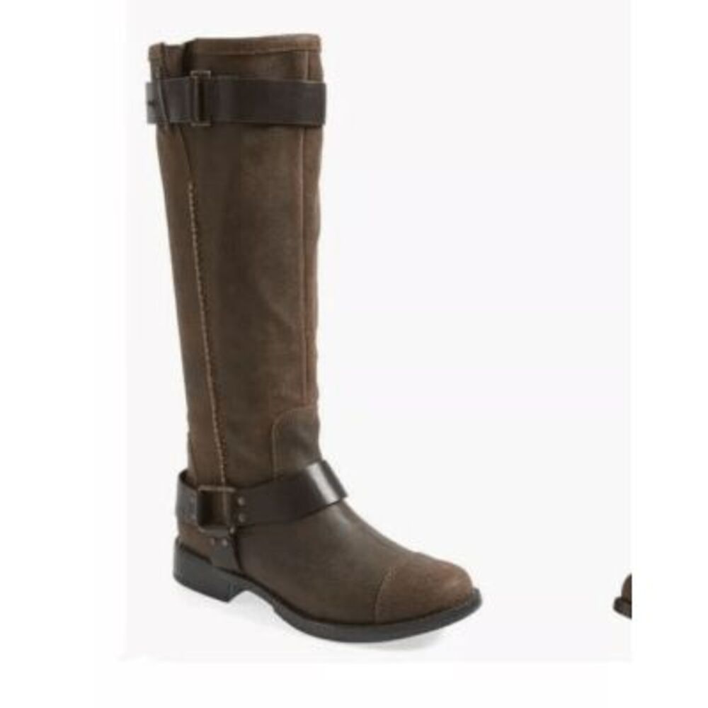 UGG Australia "Dree" Suede Harness Riding Boots Size 8